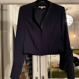 Elizabeth and James Navy Jacket/Blouse - Size S